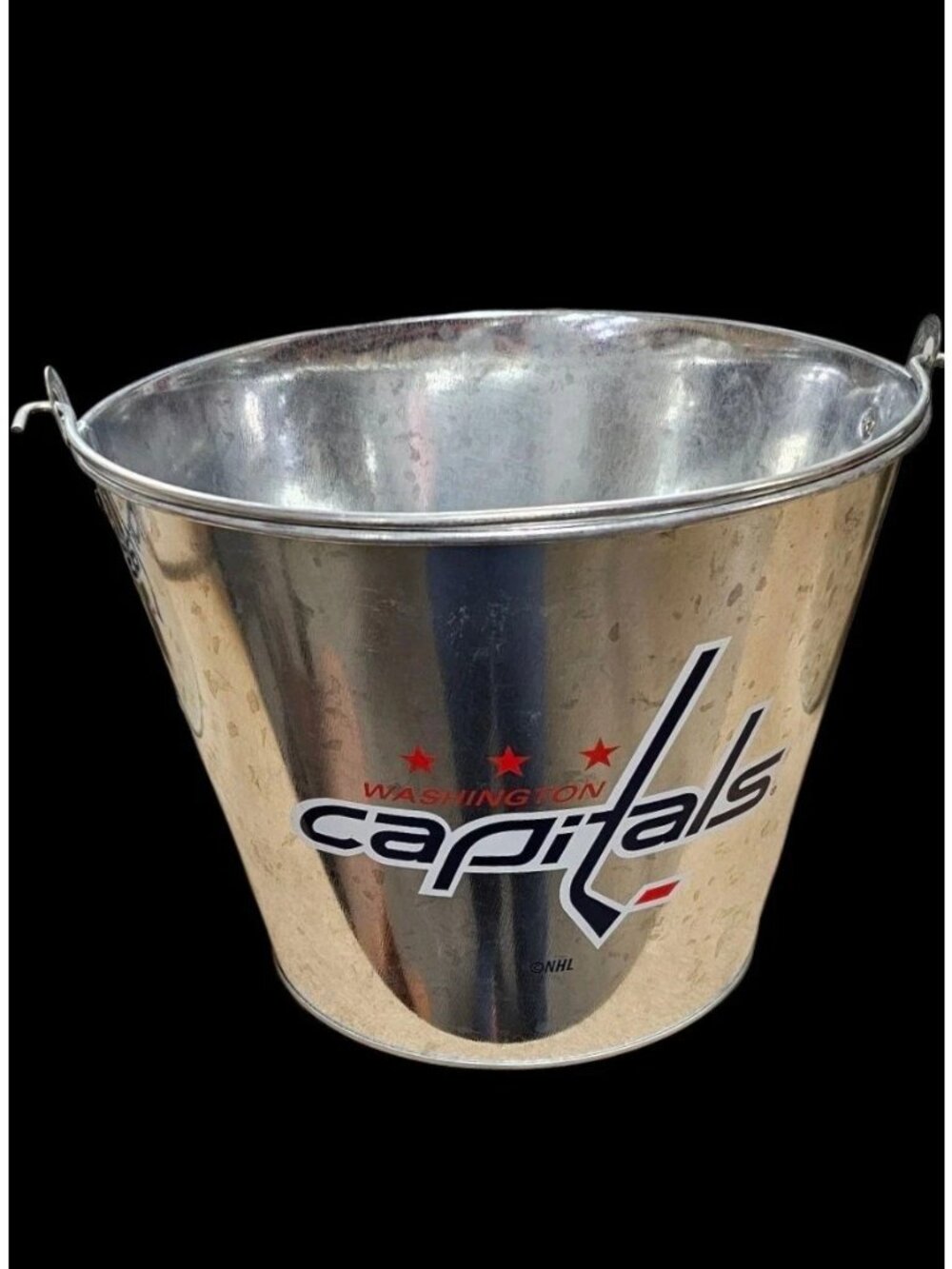 Washington Capitals Ice Beer Bucket 5qt Metal W/Handle NHL With Team Logo New